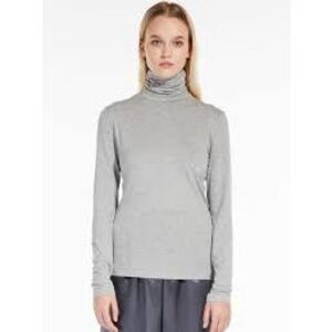 Max Mara Leisure Grey Long Sleeve Turtleneck, fits S/M